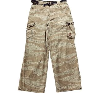 Y2K Wearfirst Baggy Camo Cargo Pants Sz 18H